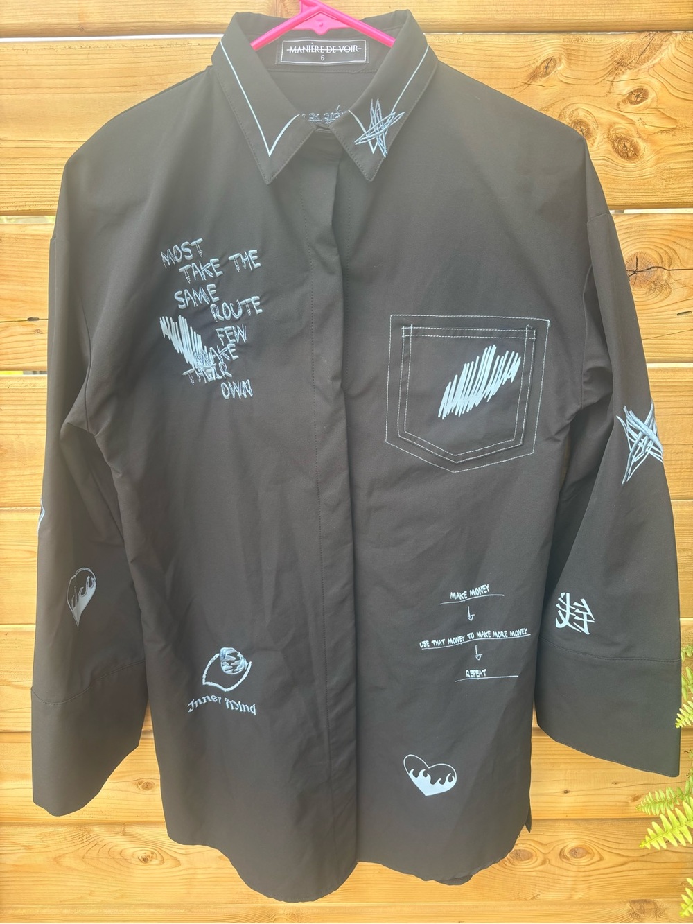 Manière De Voir Graffiti Shirt Dress
